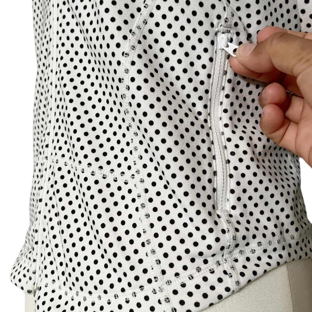 Lululemon Zippered White and Polka Dot Jacket - Picture 6 of 12